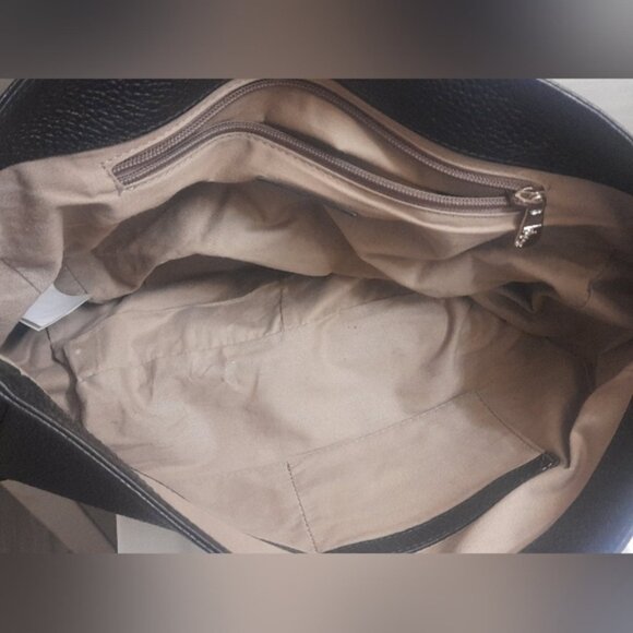 Authentic Versace  Collection Black Pebbled Leather Top Handle Bag - Picture 14 of 14